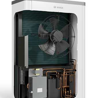Broderix setzt auf die erstklassige Qualität von Luft-Wasser-Wärmepumpen von Bosch-Junkers.